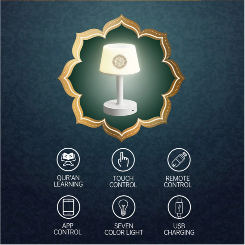 Desk Lamp Azan Clock Quran Player SQ917