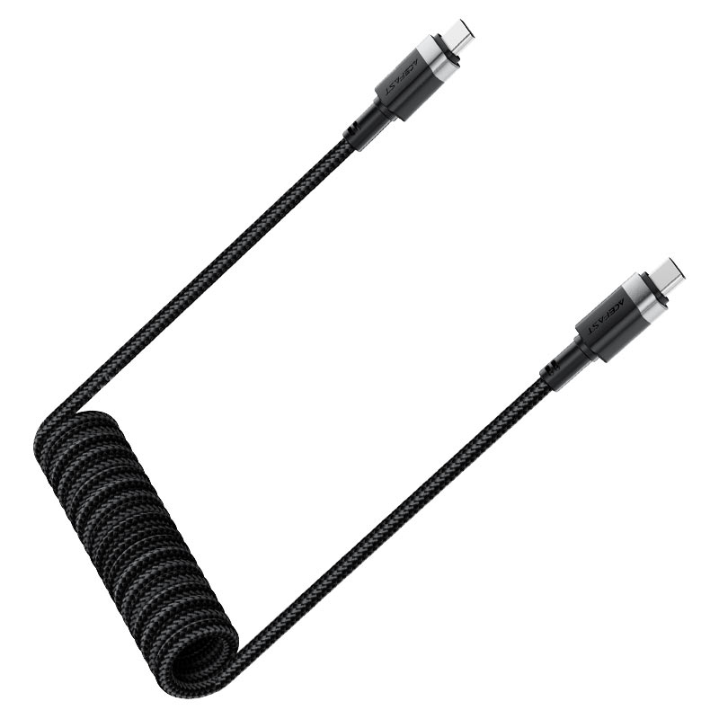 ACEFAST C14-03 60W USB-C to USB-C spring charging data cable 12.m