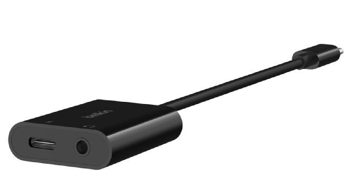 Belkin 3.5mm Audio + USB-C Charge Adapter