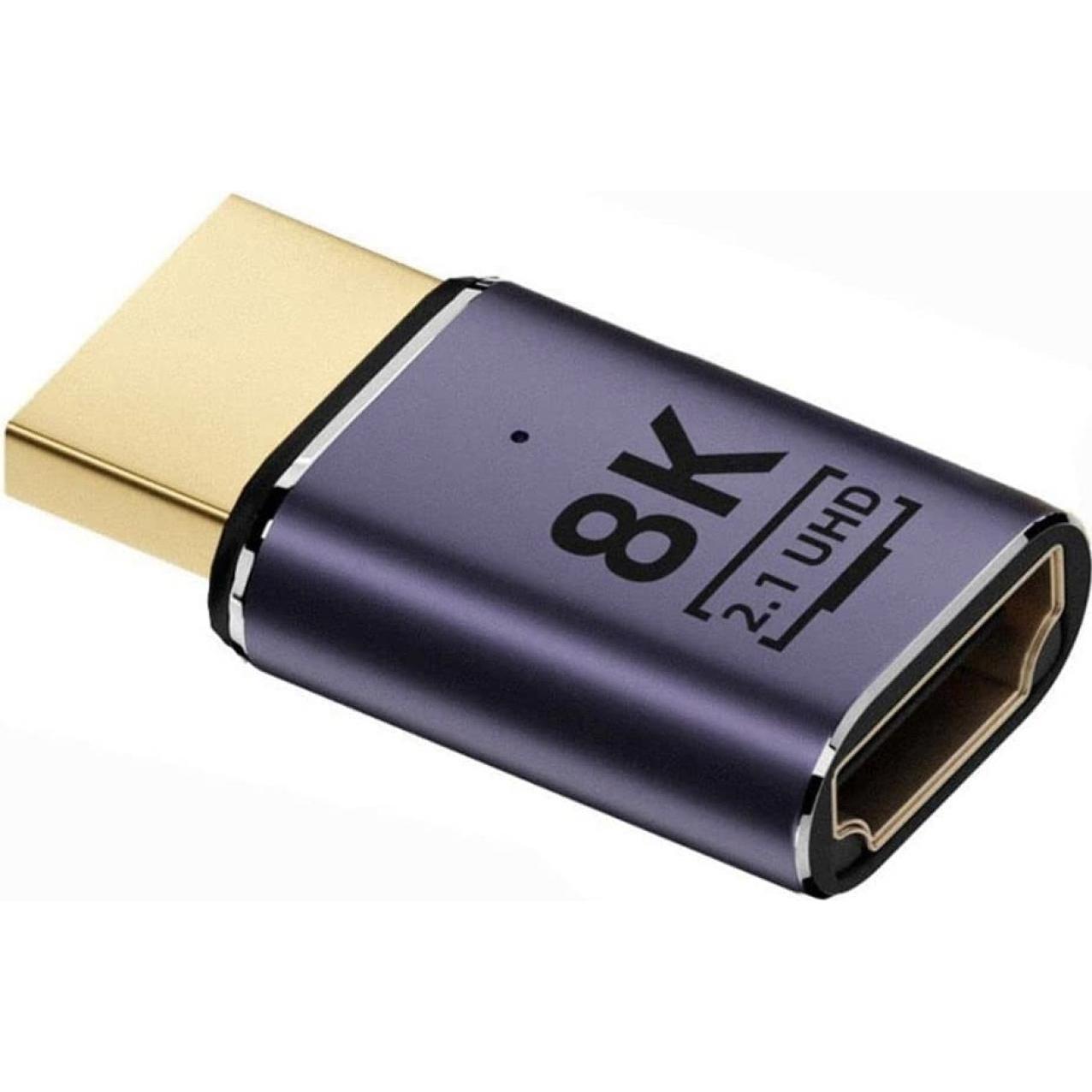 HDMI MALE TO HDMI FEMALE ADAPTER 8K 21.UHD