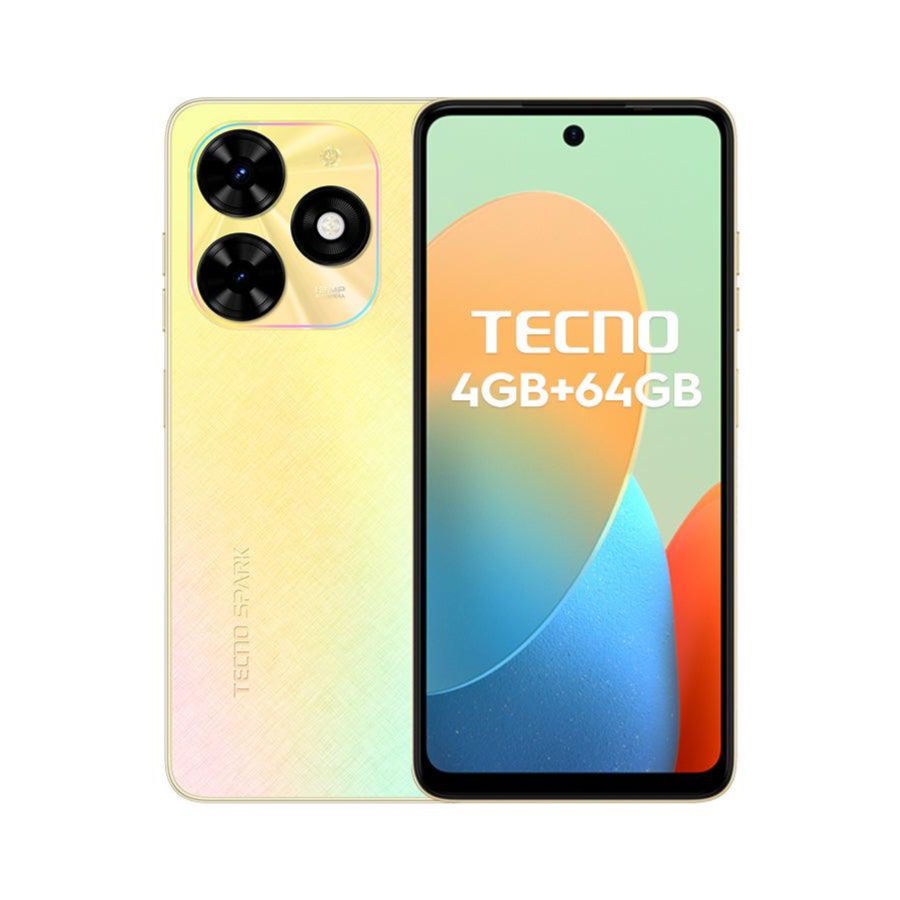 Tecno Spark Go 2024 64GB 6 RAM 4G Alpenglow Gold