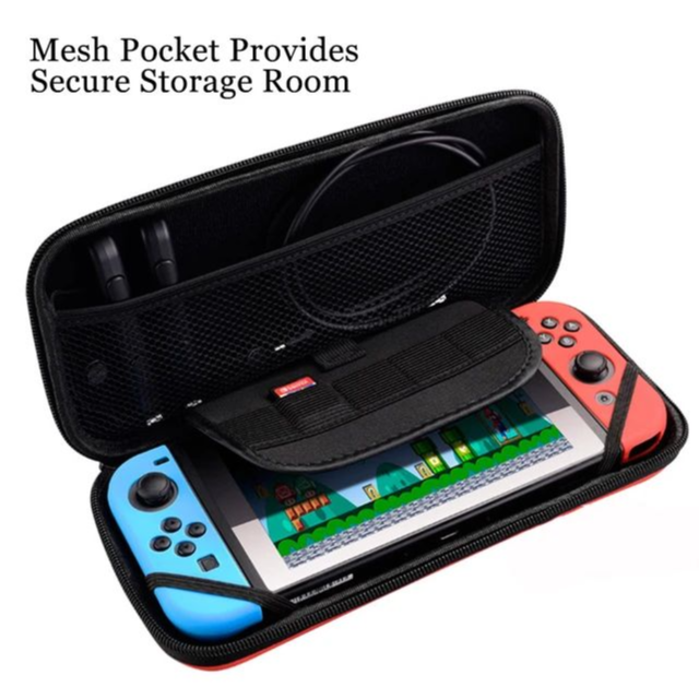 Nintendo Switch Lite Console Bundle Case Protective Case Hard Carrying Storage Bag Switch Lite Pochette Game Accessory-red