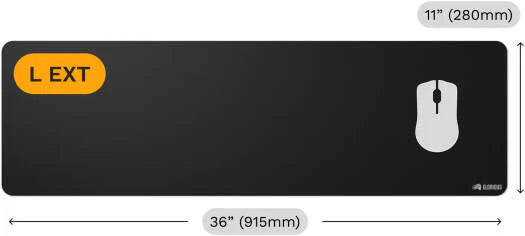 Glorious GMP 2 Stitching Cloth Gaming Mousepad - Black - GLO-MP2-CLTH-STC-LE-BLK