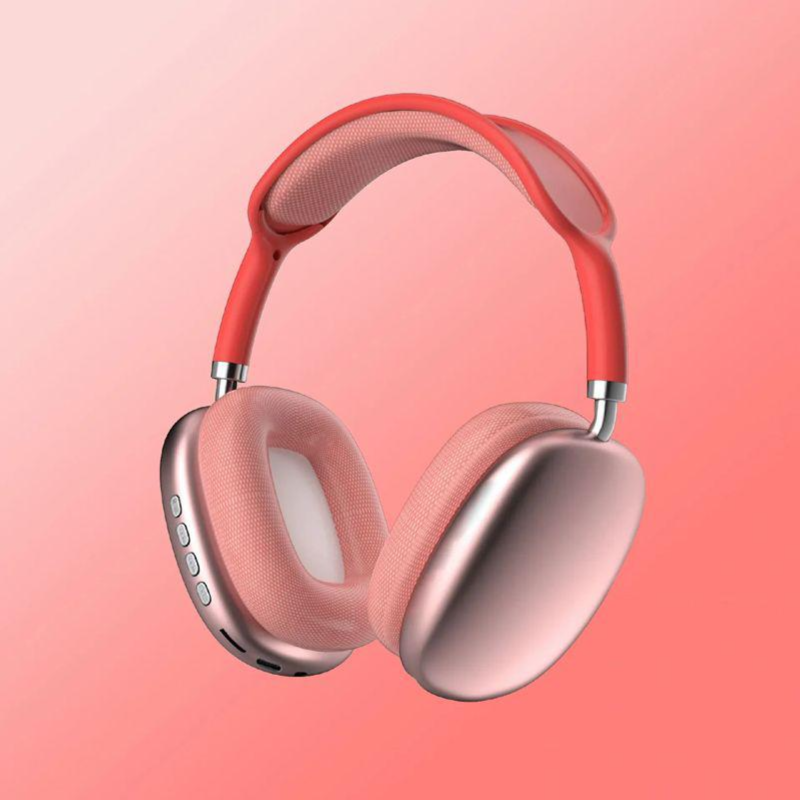 P9 Wireless Bluetooth Headphones with Mic Red