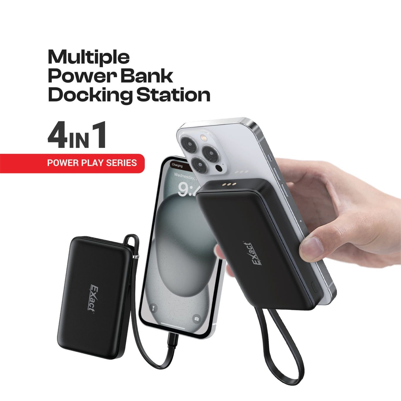 Exact Spark X4 4 in 1 Multiple Power Bank Docking Station