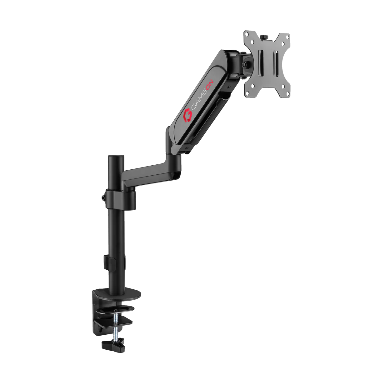 GAMEON GO-3363 Pole-Mounted Spring-Assisted Single Monitor Arm For Gaming And Normal Use 17
