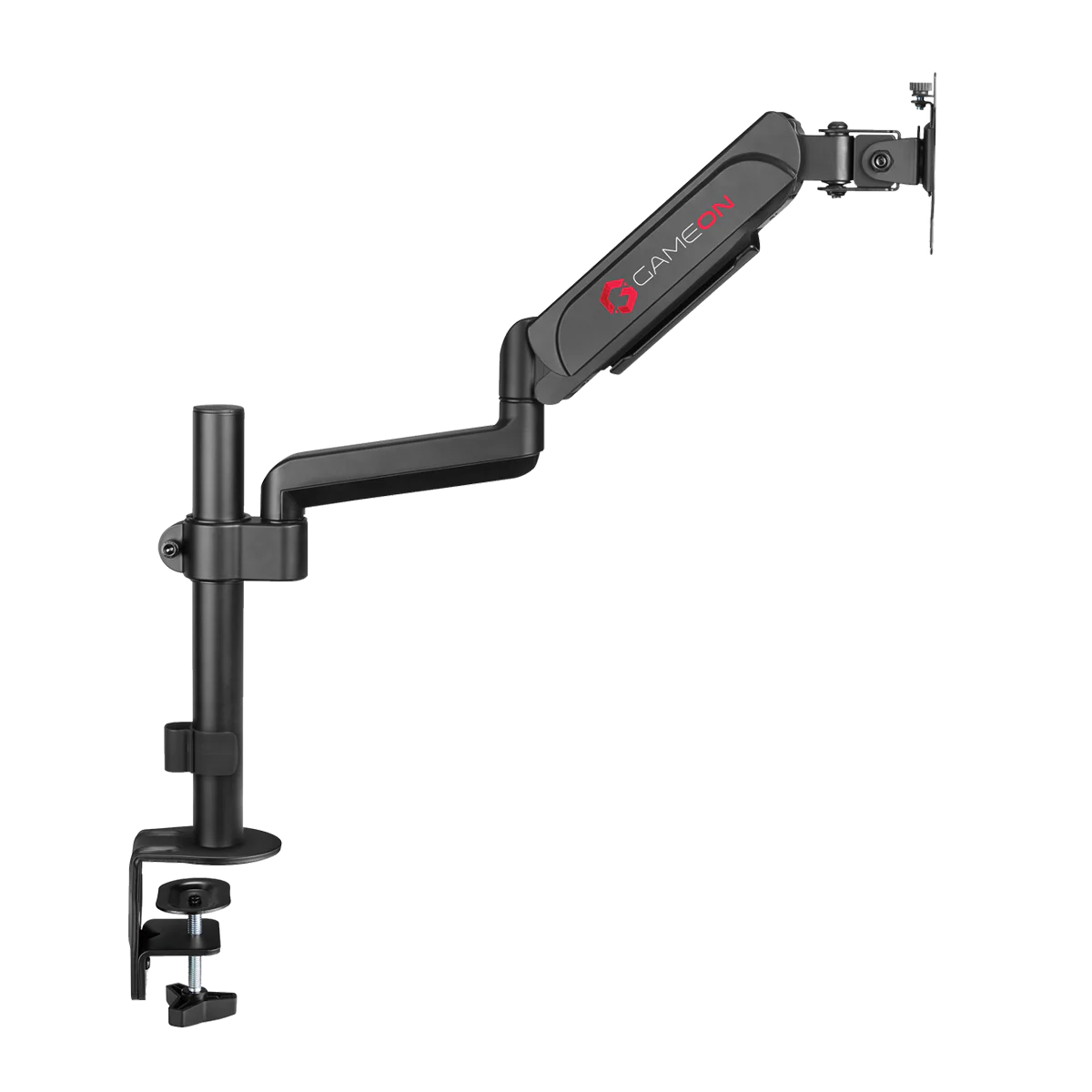 GAMEON GO-3363 Pole-Mounted Spring-Assisted Single Monitor Arm For Gaming And Normal Use 17