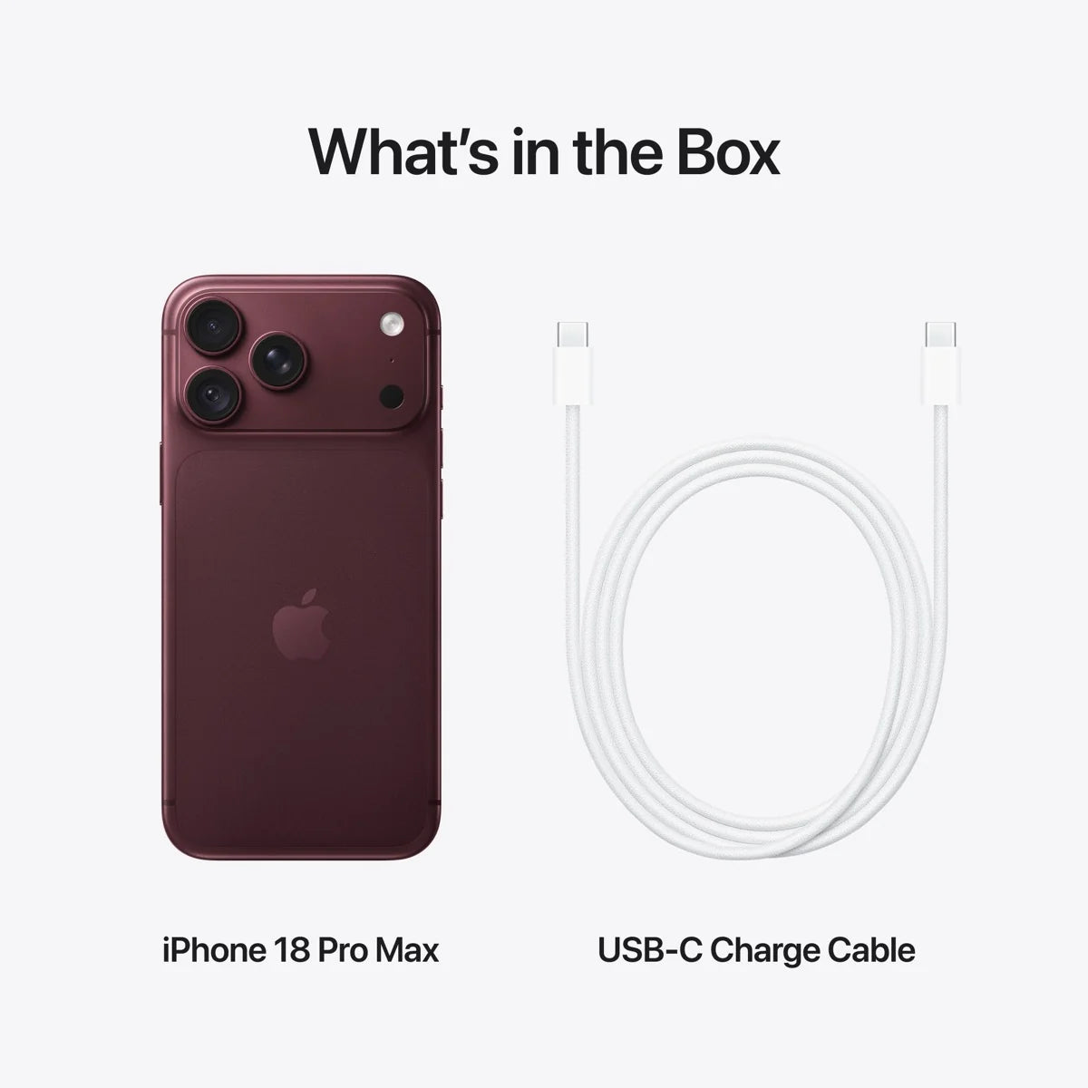 Apple iPhone 18Pro Max 256GB - Burgundy
