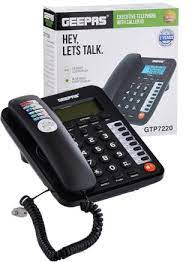 Geepas GTP7220 Executive Telephone with Caller Id-BLACK