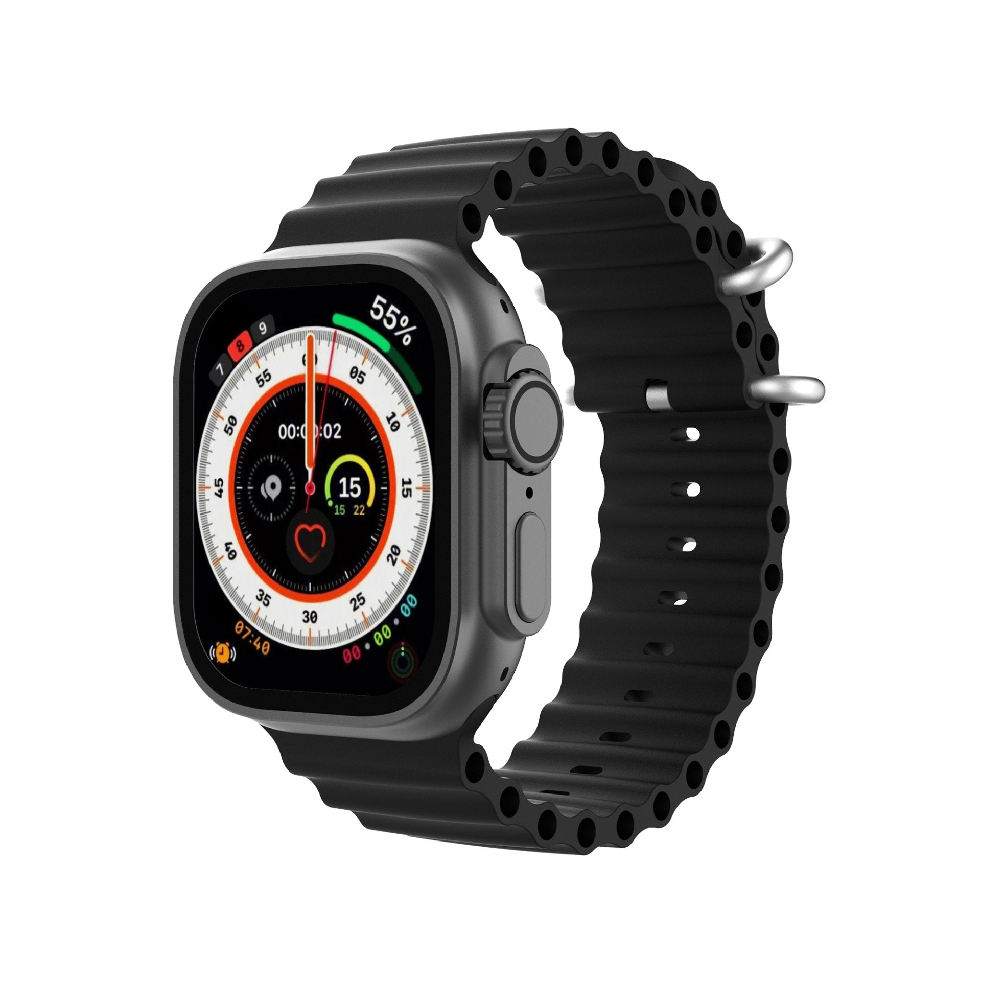 Platinum Smart Watch Hale U Bt - Calling - Gun Metal